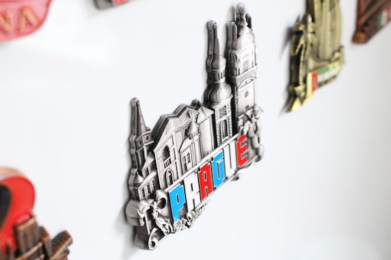 Aimant De Réfrigérateur 3D Prague République Tchèque - Souvenir