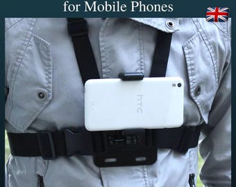 Hållare för kroppskamera för mobiltelefoner, bröstrem, sele, fickkamera, iPhone