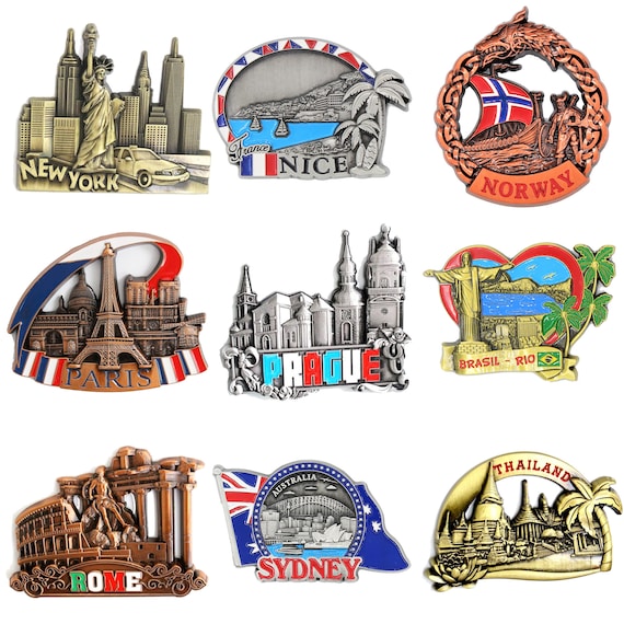 Buffalo New York USA Wooden Fridge Magnet - 3D Handmade Travel Souvenir & Home Decor