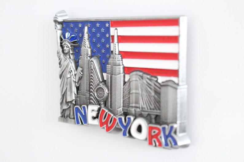Souvenir Fridge Magnets for Kitchen Refrigerator 3D Metal Unique Stylish Design Holiday Gift Multiple Cities image 7