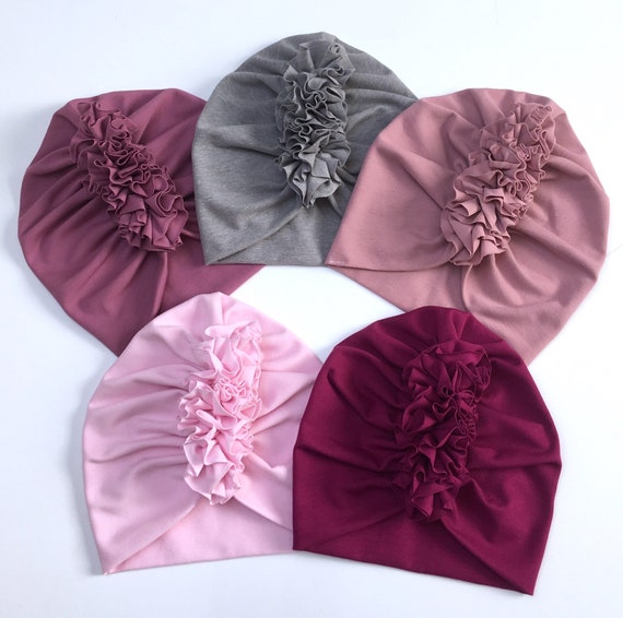 baby ruffle turban