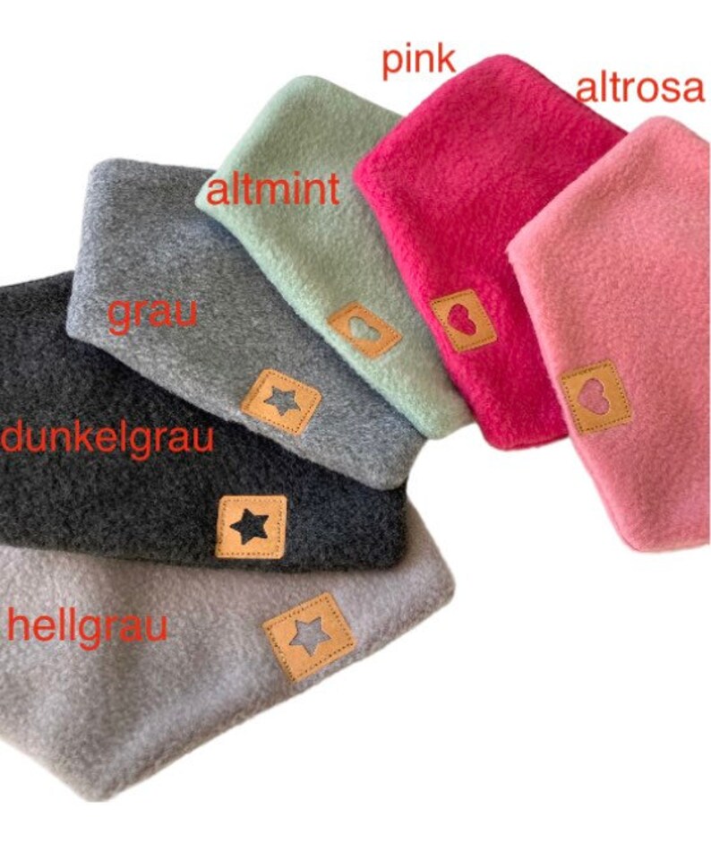 Baby Halstuch Winter Fleece warmes Halstuch altrosa