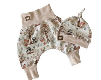 Babyset 2teilig Waldtiere cremeweiss/beige/braun