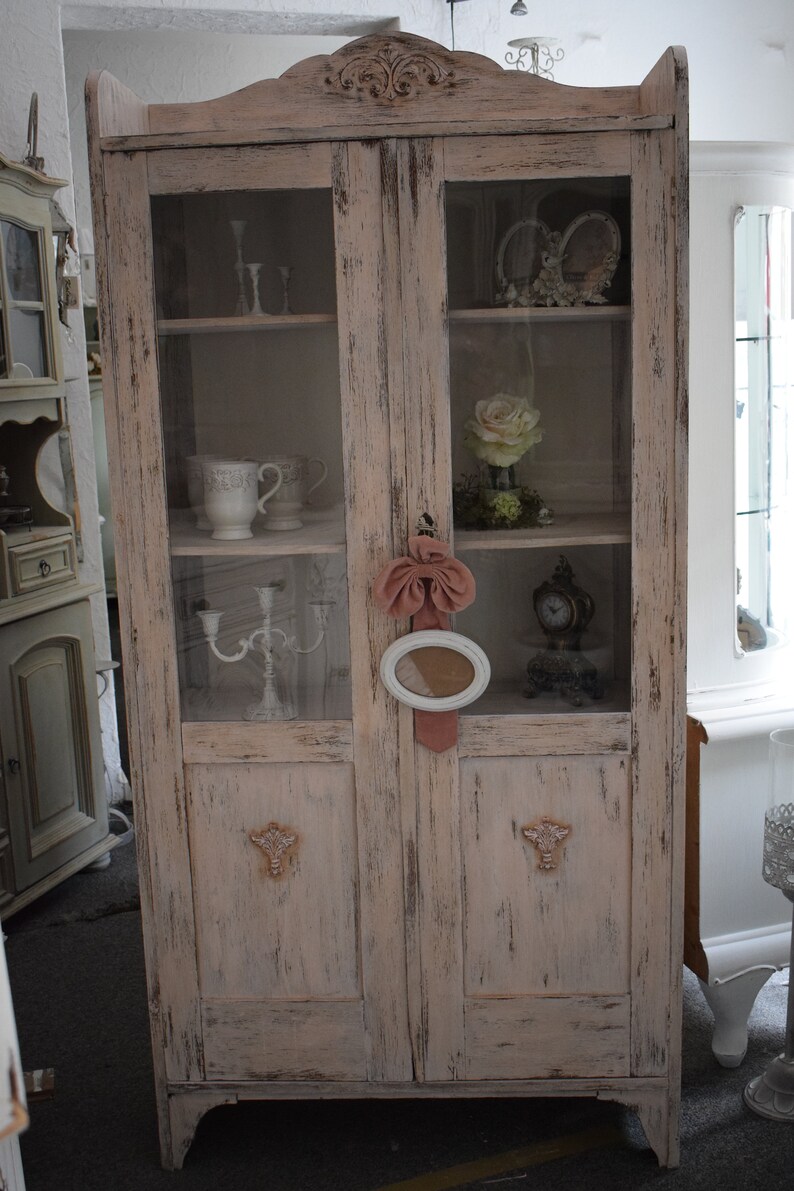 Shabby Chic/Landhaus Geschirrschrank/Wäscheschrank | Etsy