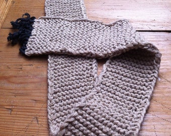 Baumwollschal gestrickt