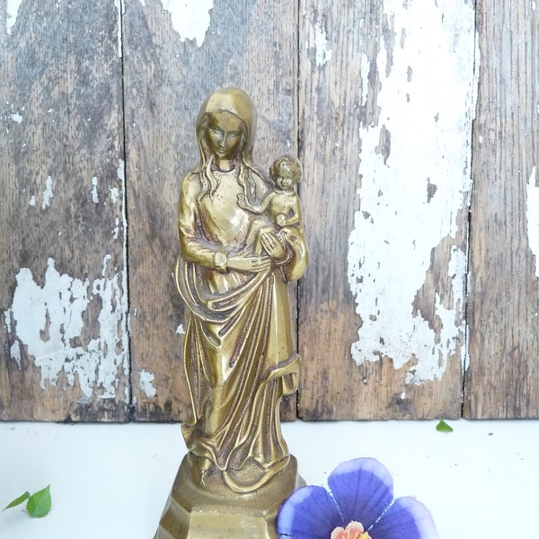 Messingfigur Madonna H: 13,5cm