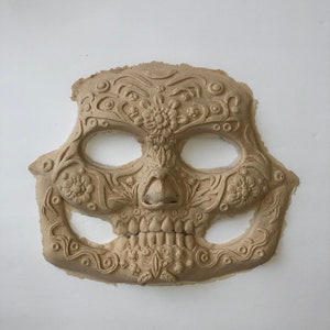 Special FX Makeup - Halloween - Cosplay - Day Of The Dead/Dia De Los Muertos Skull Foam Latex Prosthetic Mask