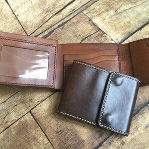 Portafoglio da Uomo Made in Italy, Portafoglio in Cuoio con bloqueo RFID, Portafoglio in Pelle Artigianale, Portafoglio in pelle italiano