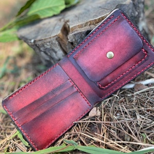 Portafoglio personalizzato fatto a mano/Portafoglio per lui/Regalo per lui/Mens Wallet/Portafoglio unico/ Portafoglio in pelle/ Gift