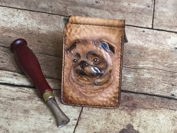Portafoglio Con Ferretto in Vera Pelle Italiana Fatto a Mano | Etsy