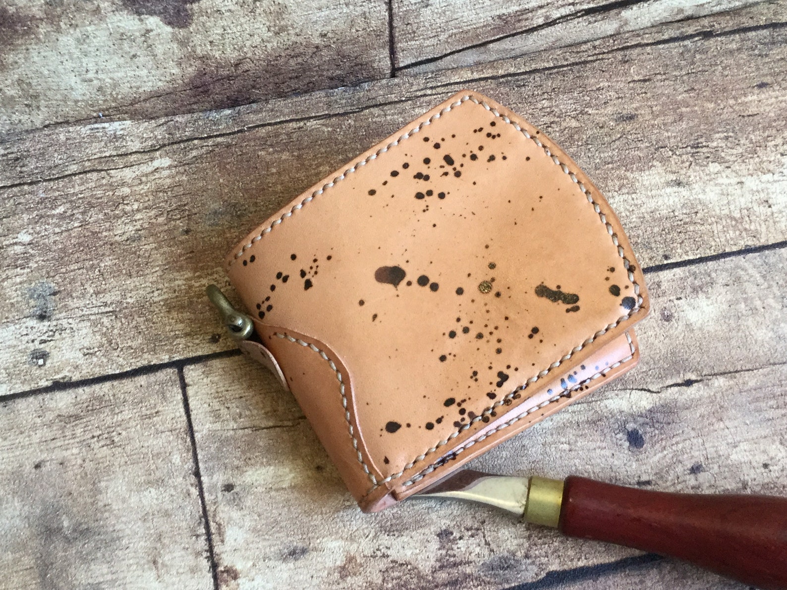 Mens leather wallet/ 100 handmade from genuine Italian Etsy
