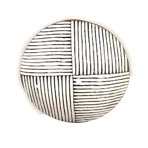 African Wood Shield: Hand Carved Bamileke Wall Decor