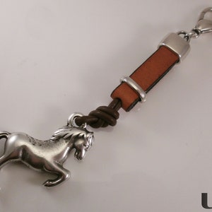 Keychain Mini leash pendant horse keyring image 1