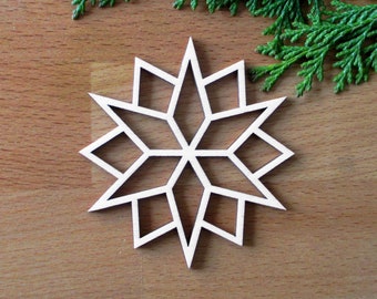 Star Samuel made of wood, window decoration, tree decoration