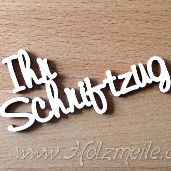 Individueller Schriftzug "Frankfurt" aus Holz, Name zur Kommunion, Konfirmation, Zimmertür oder Hochzeit