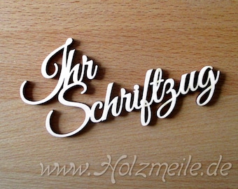 Individueller Schriftzug aus Holz "Graz" 5,5 cm, Hochzeitsgeschenk