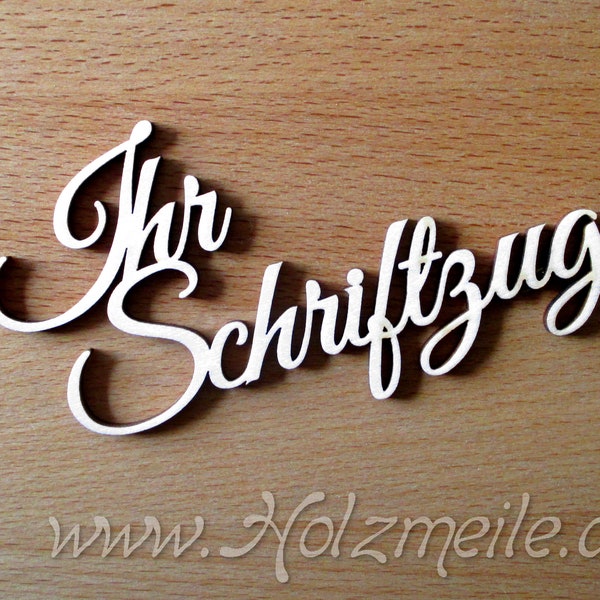 Individueller Schriftzug aus Holz "Graz", Hochzeitsgeschenk