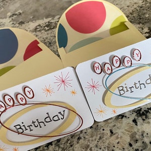 RÉTRO | Étoile | Carte de joyeux anniversaire | Joyeux anniversaire stylé | millésime | Anniversaire de la poussière d'étoile ! | votre ancien | Commande personnalisée ! | Style années 50 |