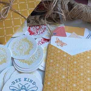 BEE KIND | Kind Campaign | TIN of Tokens | Bees | Botanical | Summer Stationery | Spring Thank You | Hello | Chit Cards |Pass It On! | Kind!