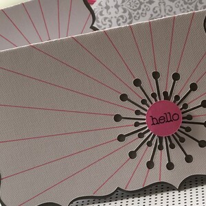 BONJOUR | Coup de soleil | Étoile | @FrowardEastWingAtelier | @Studio315 | Magenta et gris | Commandez vos propres couleurs sur mesure ! |