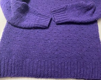 Sweater - pure wool - purely handmade