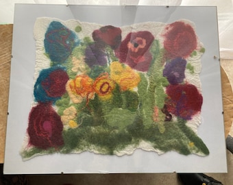 Felt picture - Flower meadow