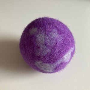 Felt ball - purple, lilac No. 1