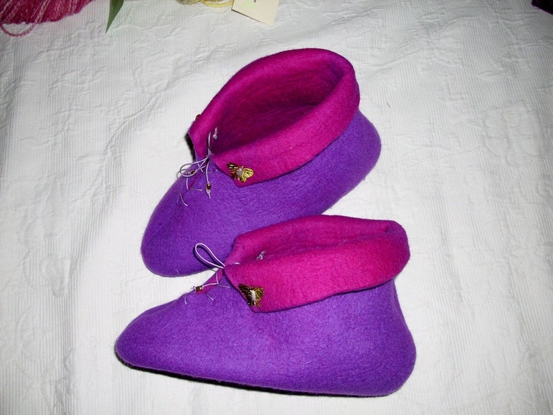 Violette hand fulled felt ankle boots image 1