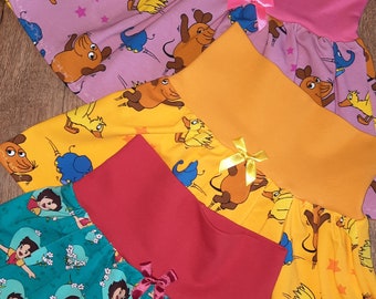 Mädchenrock- Maus/Elefant/Heidi-verschiedene Farben