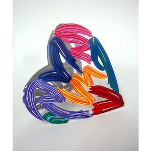 Heart, Heart sculpture, Love, Metal sculpture, Strokes Of Love, wonderful stand alone sculpture by David Gerstein  free shipping