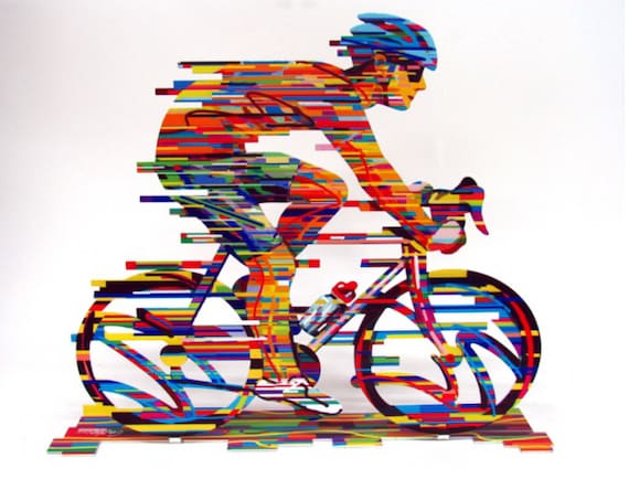 Bike Bicycle Rider Champion by David Gerstein free shipping