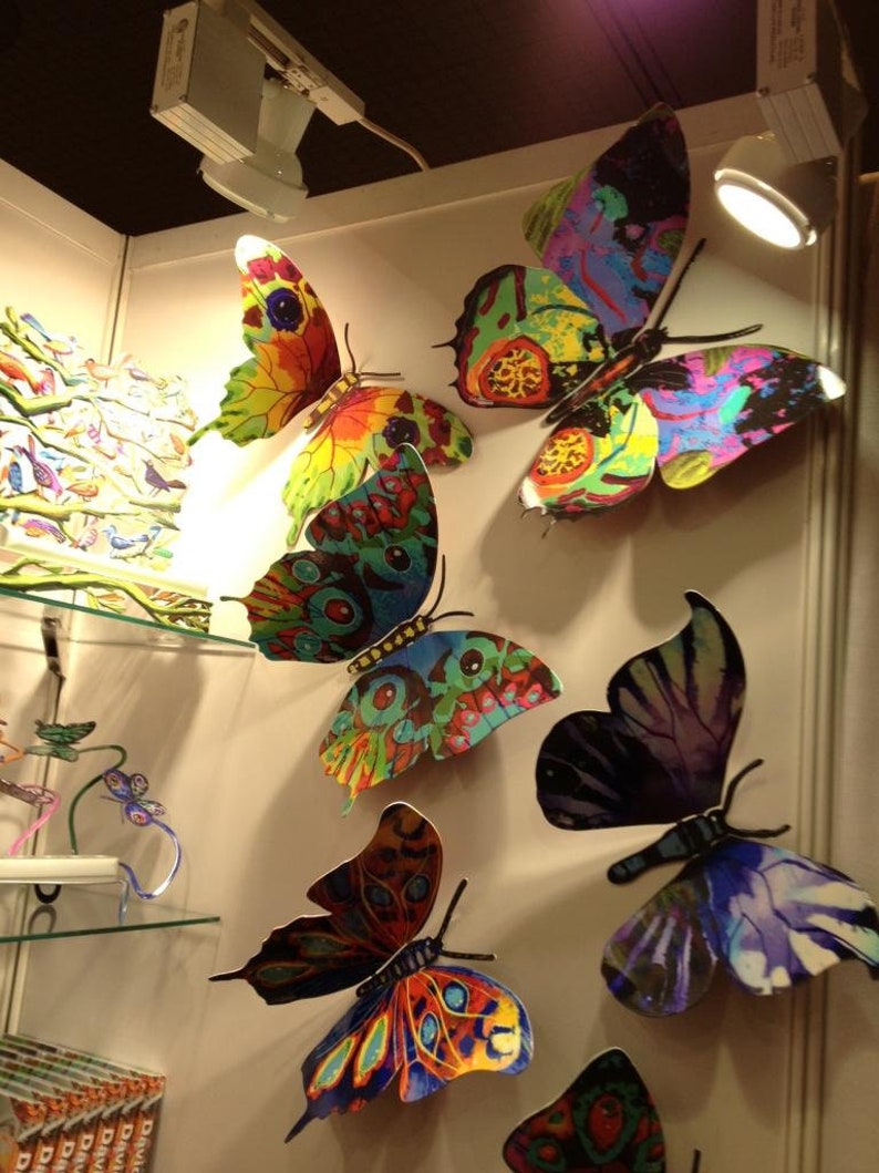 David Gerstien Butterfly Wall Art Art Sculpture, Butterflies Wall
