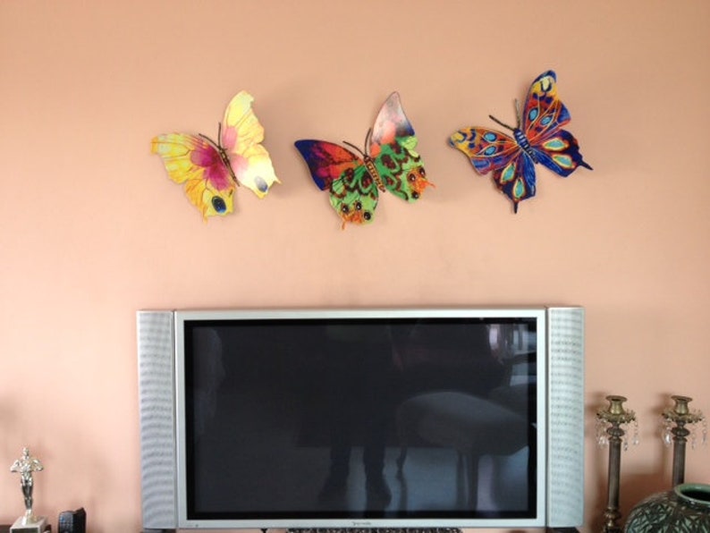David Gerstien Butterfly Wall Art Art Sculpture, Butterflies Wall