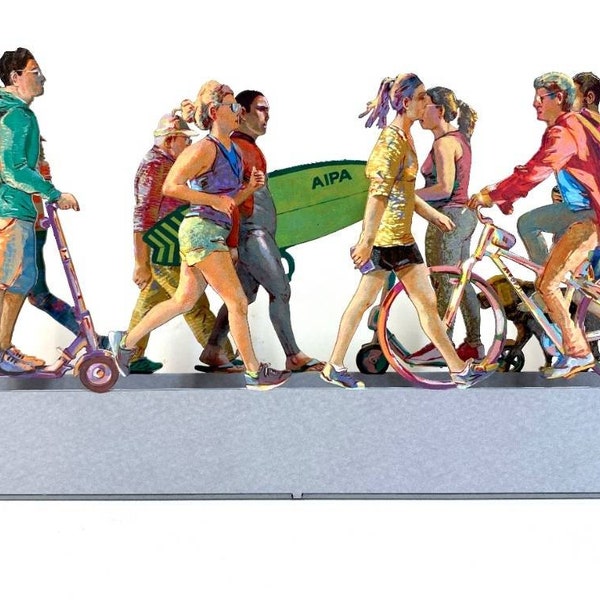 Tel Aviv promenade by david gerstein metal scalpture free Shipping