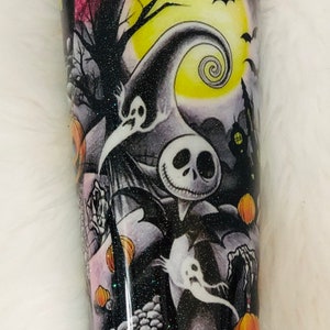 Jack and Sally Christmas Tumbler