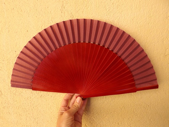 wooden folding fan