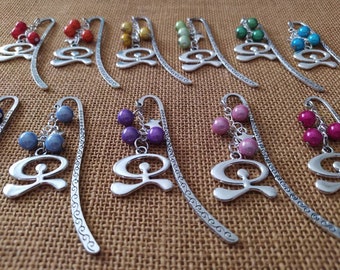 Indalo Bookmark ~ Choose Color ~ Silvertone Charm ~ Spanish ~ Indalo Charm ~ Lucky ~ Protection ~ READY TO SHIP ~ La Sirena