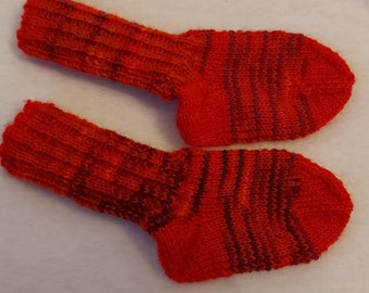 Handgestrickte Socken 16
