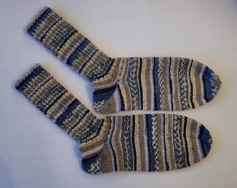 Calcetines tejidos a mano, talla 46