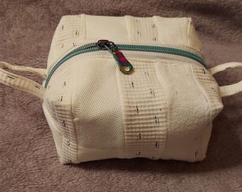 Terry cloth toiletry bag
