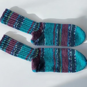 Chaussettes tricotées main 37