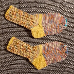 Hand knitted socks 20th century