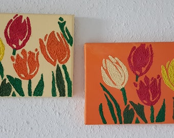 2 pictures tulips