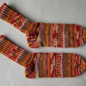 Hand-knitted socks 38