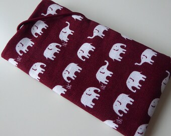 Elephants, sewn to your desired size, elephant, red, grey, blue, Thailand, rubber closure, free shipping :)