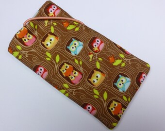 Owls, sewn to your desired size, cotton fabric by Cosmo Cricket, owl, owls, free shipping :)