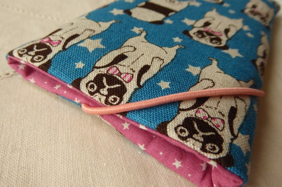 Pugs Mobile Phone Bag Sewn To Custom Made Japanese Designer Etsy