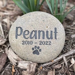 Personalized Pet Memorial Stone for home or garden, dog memorial, cat memorial, pet keepsake, pet remembrance gift, in memory of gift, image 1