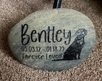 Personalized Pet Memorial Stone, dog memorial, cat memorial,  garden marker, pet keepsake, pet remembrance gift, in memory of pet, pet lover