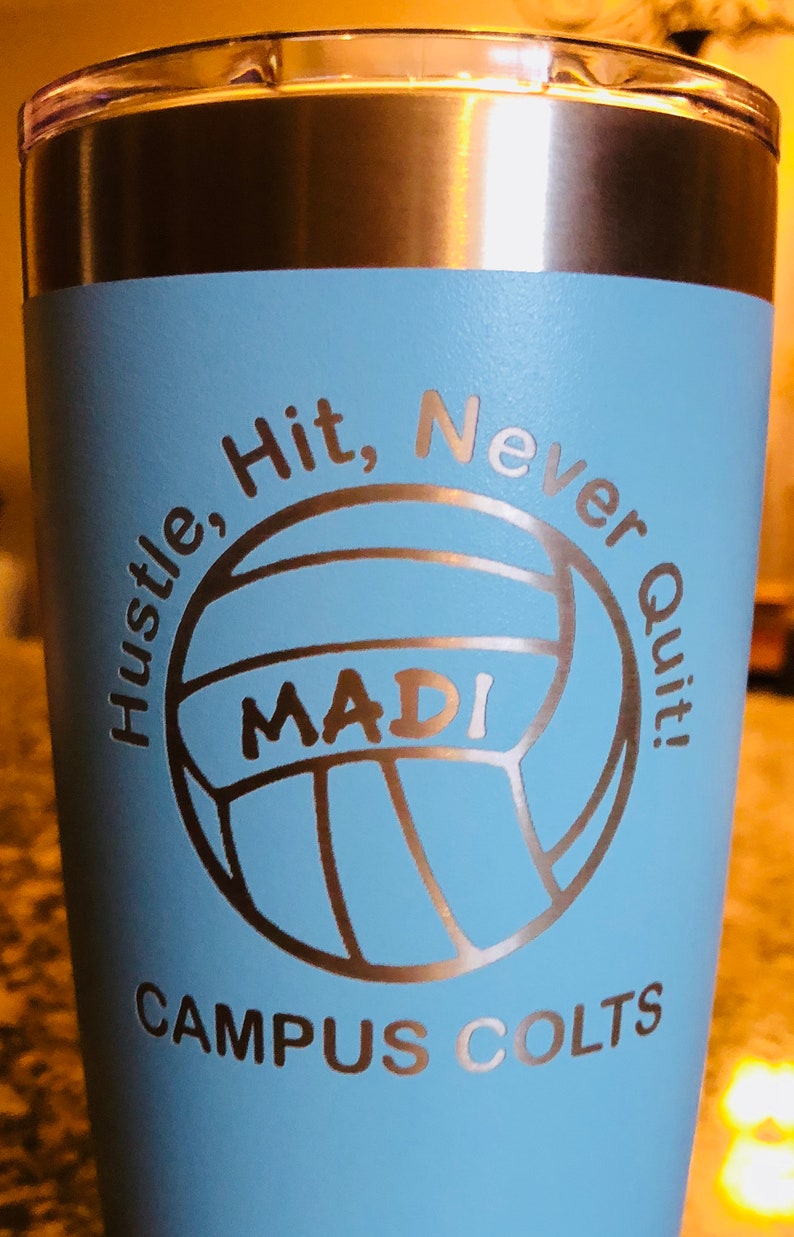 Sports Tumbler Personalized Tumbler Double Insulated Etsy